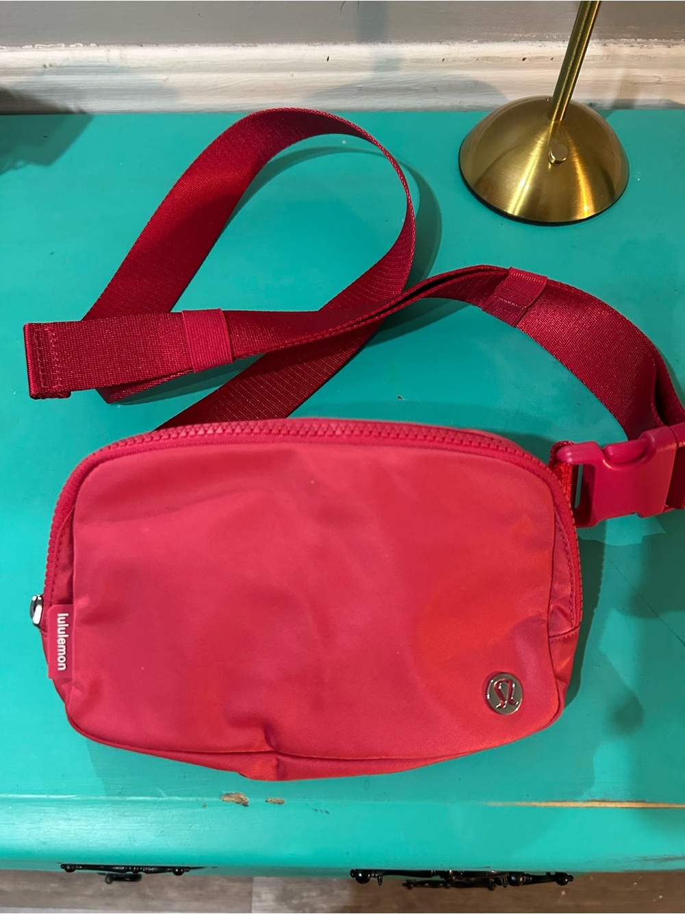 lululemon athletica Pink-Red Waist Belt Bag